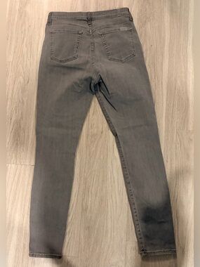 7 For All Mankind Women's Gray Skinny Jeans-high waist Gwenevere